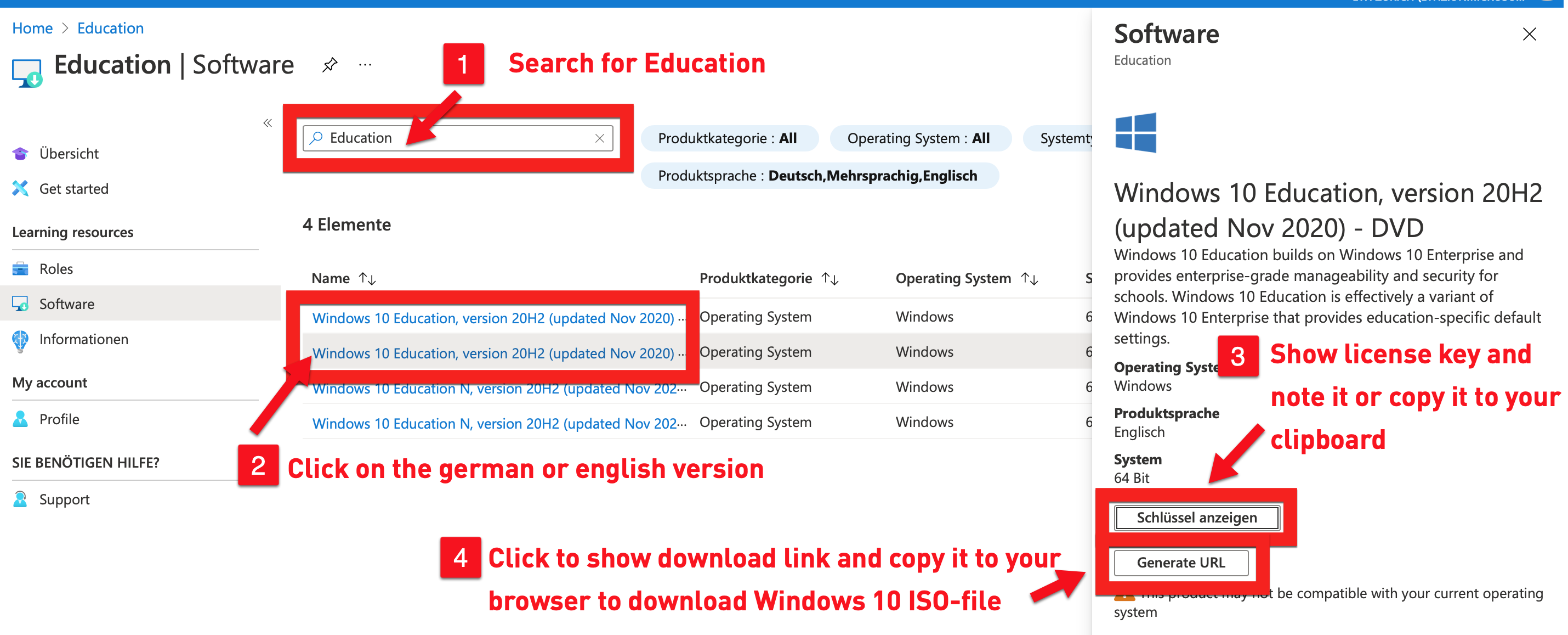 how to download windows 10 education for free